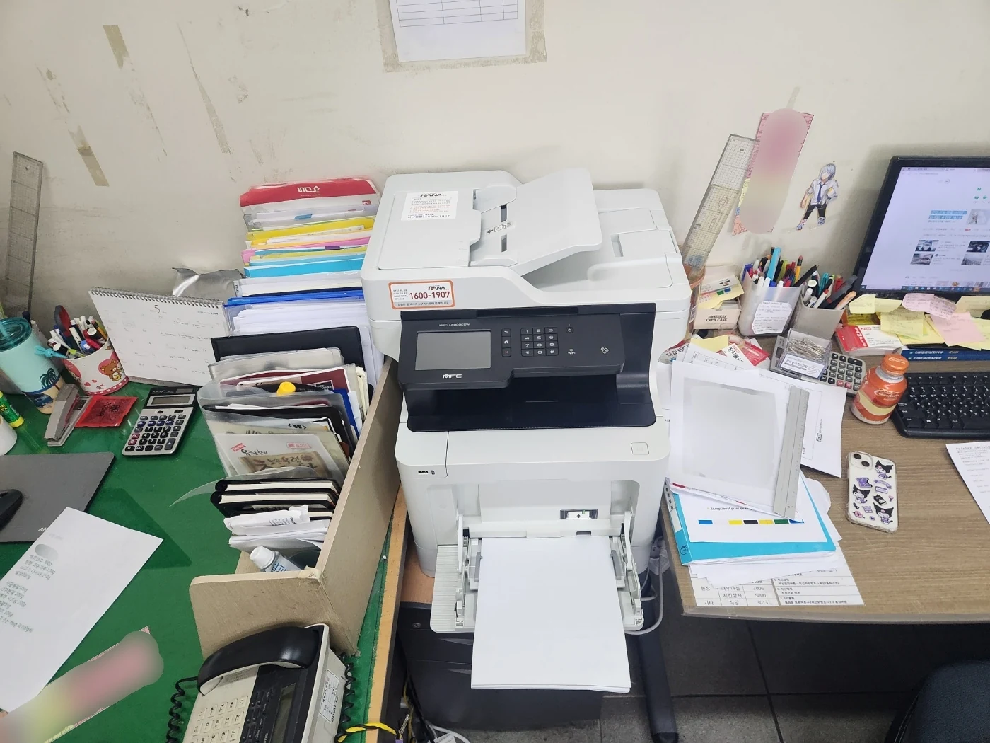 전주 사무실에 설치한 브라더 MFC-L8900CDW 복합기